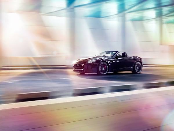 Photograph Migs  Jaguar F Type Convertible Front 3q on One Eyeland